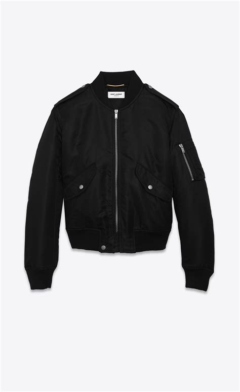 ysl bomber jacket womens|saint laurent bomber jacket men.